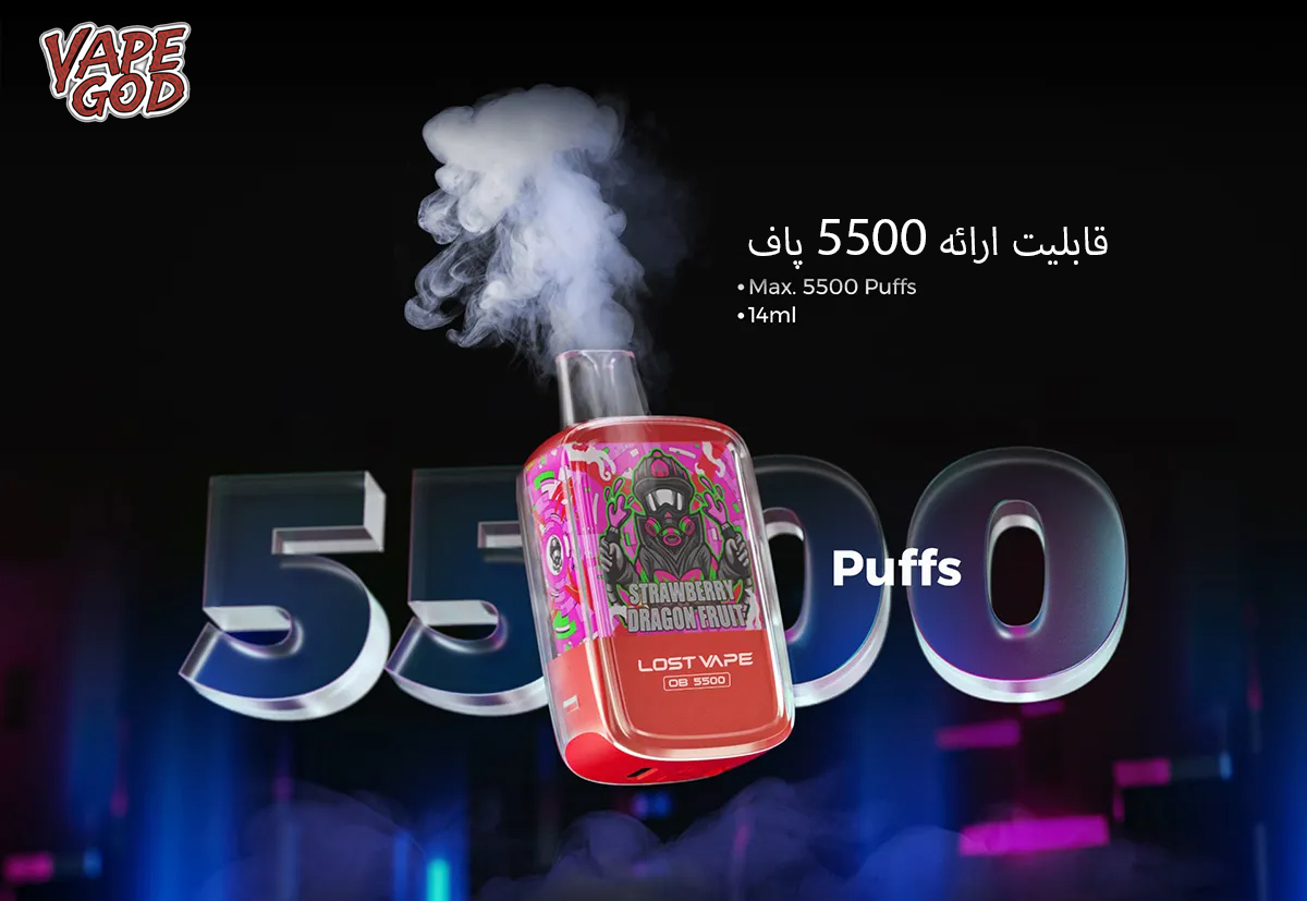 ویژگی‌های کلیدی LOST VAPE ORION BAR 5500